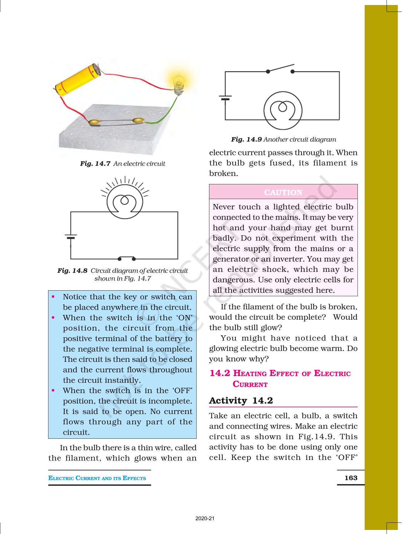 Electric Current And Its Effects - NCERT Book Of Class 7 Science